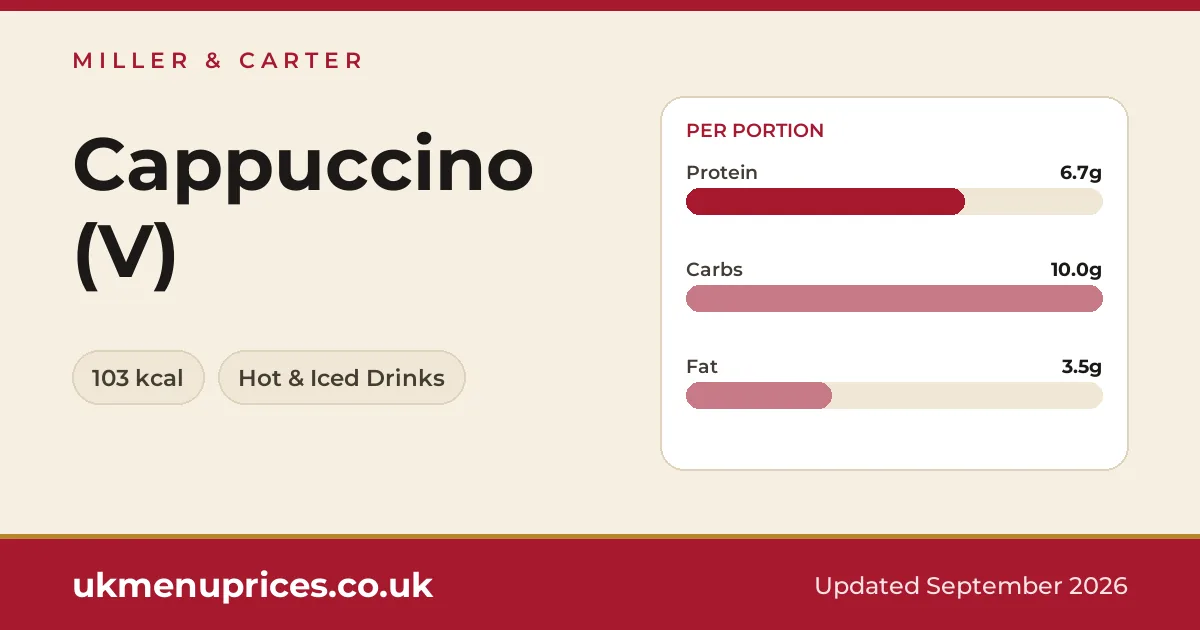 Miller & Carter Cappuccino (V)