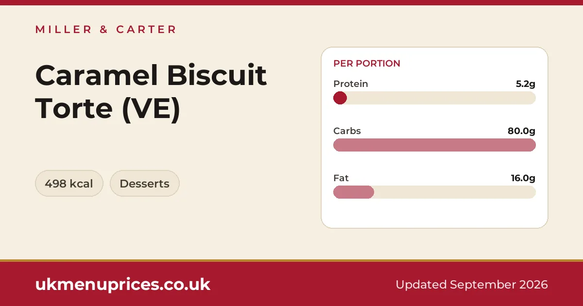 Miller & Carter Caramel Biscuit Torte (VE)