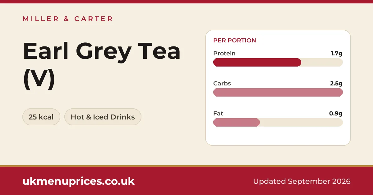 Miller & Carter Earl Grey Tea (V)