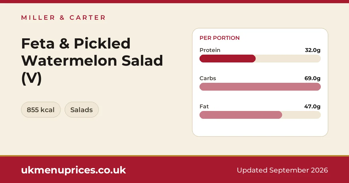 Miller & Carter Feta & Pickled Watermelon Salad (V)