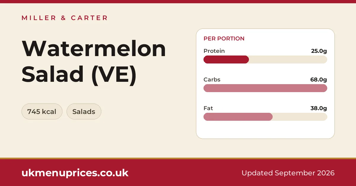 Miller & Carter Watermelon Salad (VE)