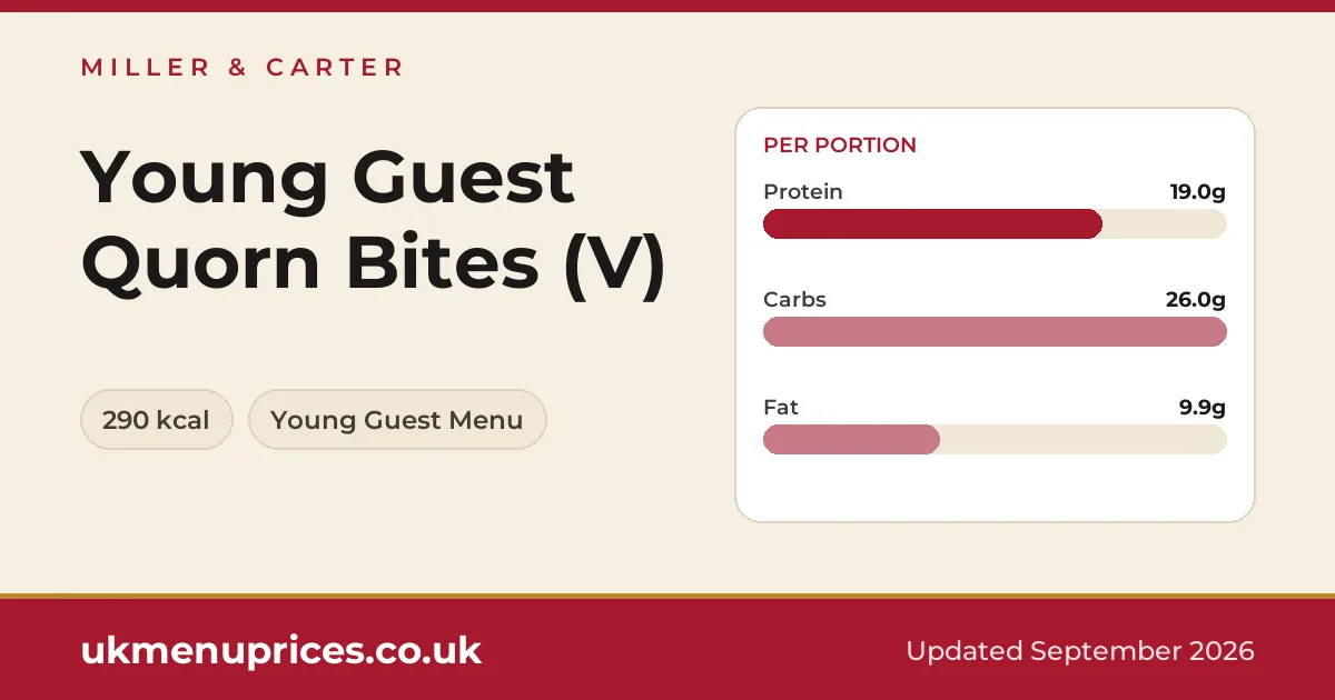Miller & Carter Young Guest Quorn Bites (V)