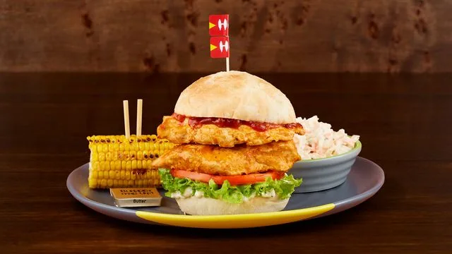 Double Chicken Burger at Nando's