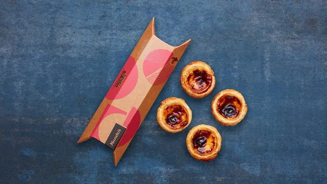 Four Pastel de Natas at Nando's