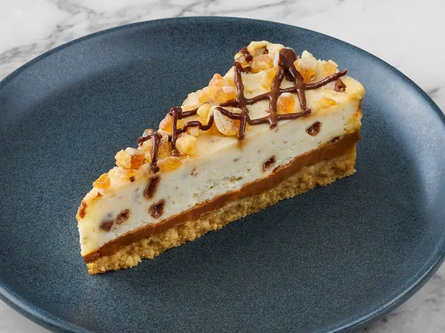 Honeycomb & Caramel Cream Slice at PizzaExpress
