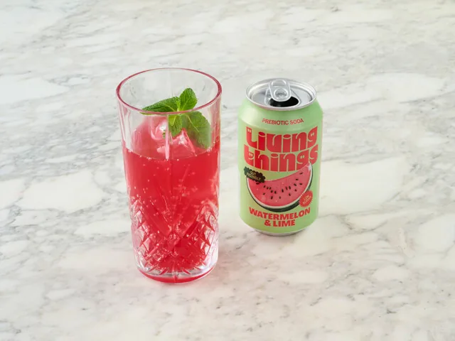 Living Things Watermelon & Lime Soda (330ml) at PizzaExpress