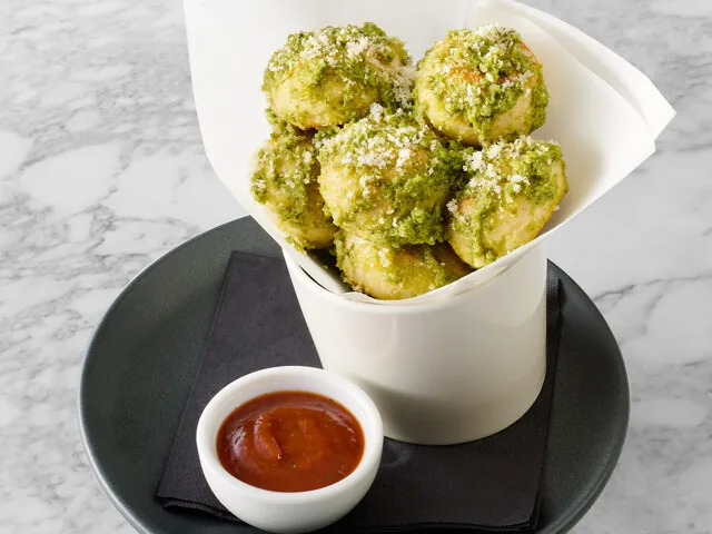 Loaded Pesto Dough Balls at PizzaExpress