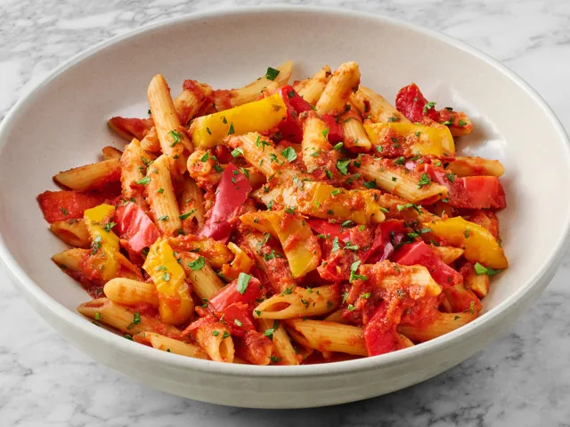Vegan Penne Peperonata at PizzaExpress