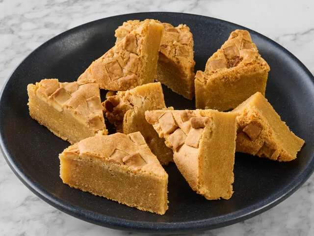 White Chocolate Blondie Bites at PizzaExpress
