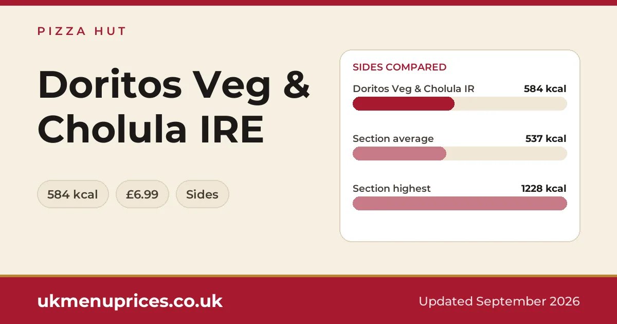 Pizza Hut Doritos Veg & Cholula IRE