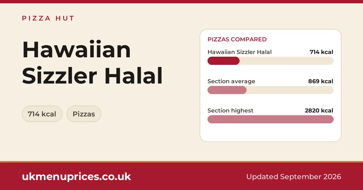 Pizza Hut Hawaiian Sizzler Halal