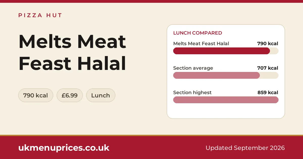 Pizza Hut Melts Meat Feast Halal