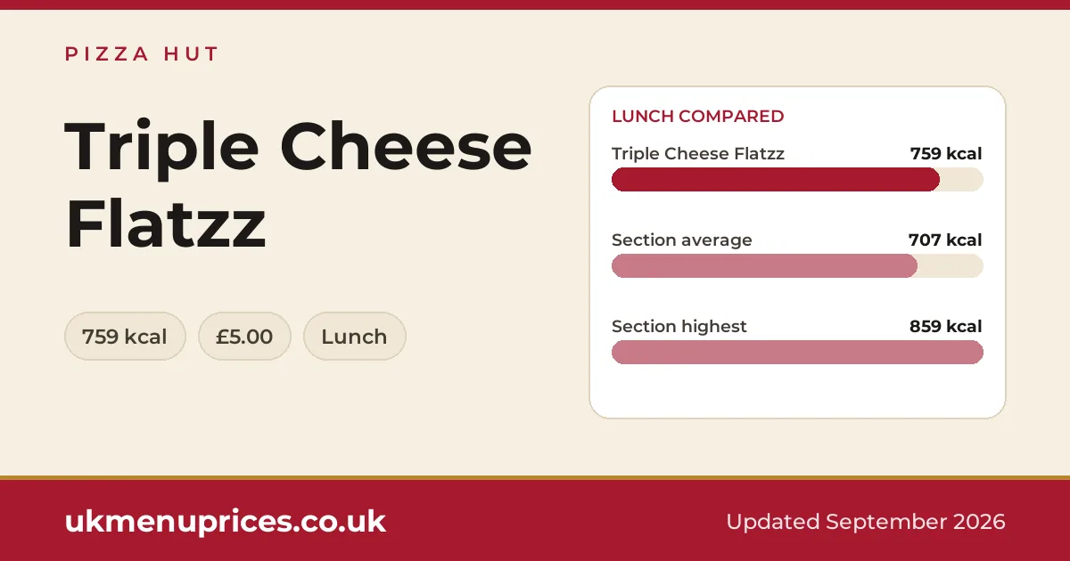 Pizza Hut Triple Cheese Flatzz