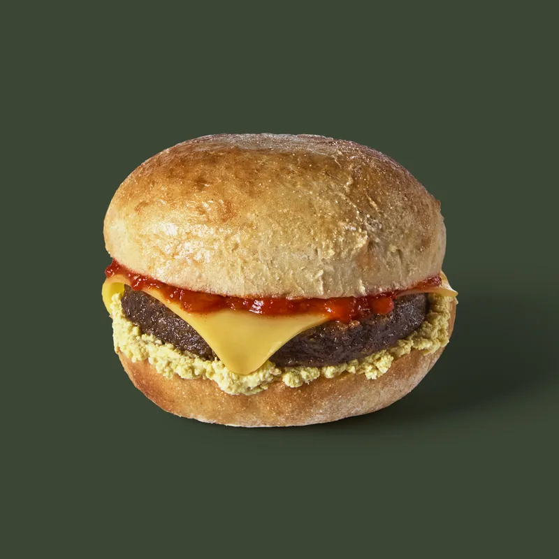 Beyond Meat Breakfast Sandwich (plant based) at Starbucks