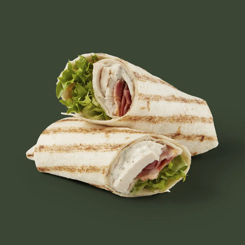 Chicken & Bacon Caesar Wrap at Starbucks