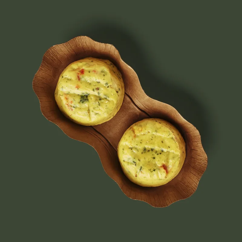Egg White Bites with Three Cheese & Red Pepper at Starbucks