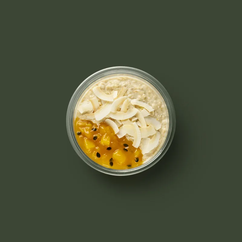 Mango & Passionfruit Overnight Oats (Vegan) at Starbucks