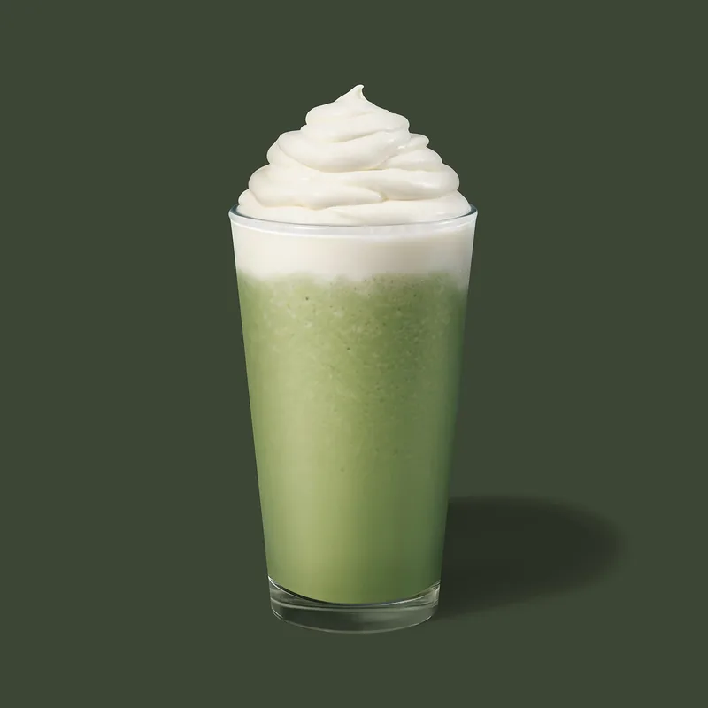Matcha Green Tea Cream Frappuccino Blended Beverage at Starbucks