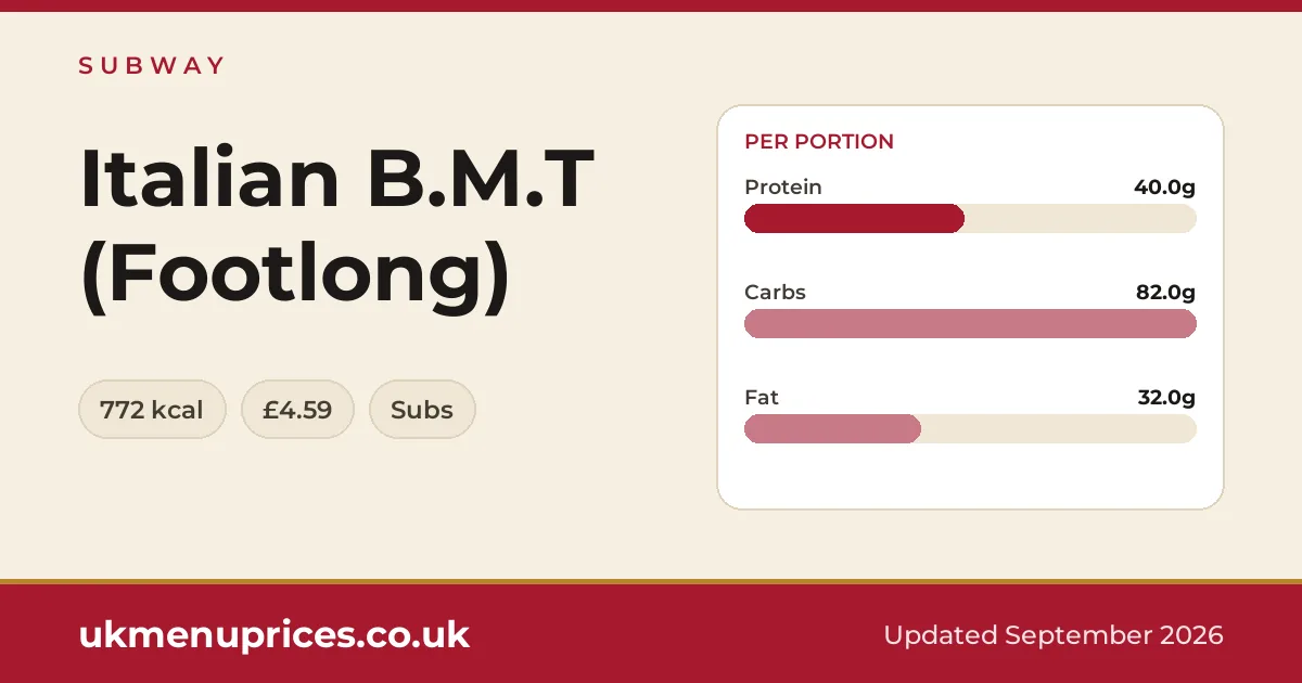Subway Italian B.M.T (Footlong)