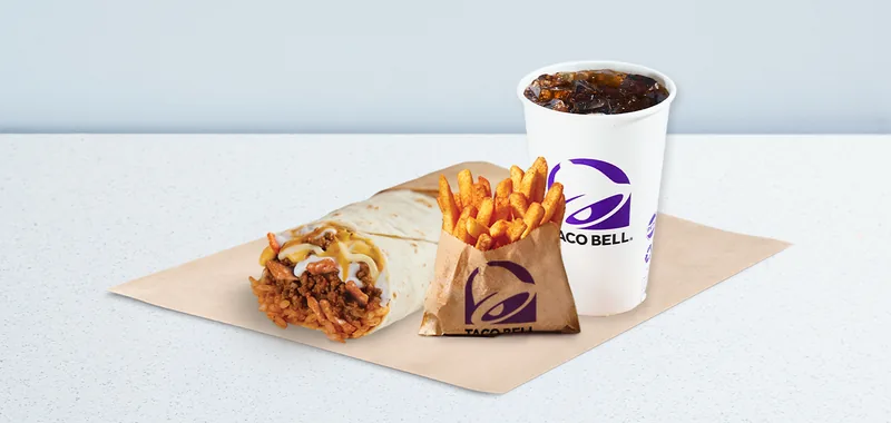 Taco Bell BEEFY MELT BURRITO COMBO