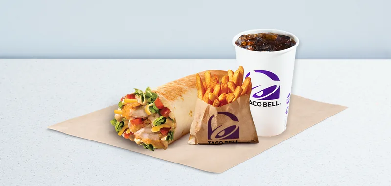 CRISPY CHICKEN BURRITO MEAL at Taco Bell