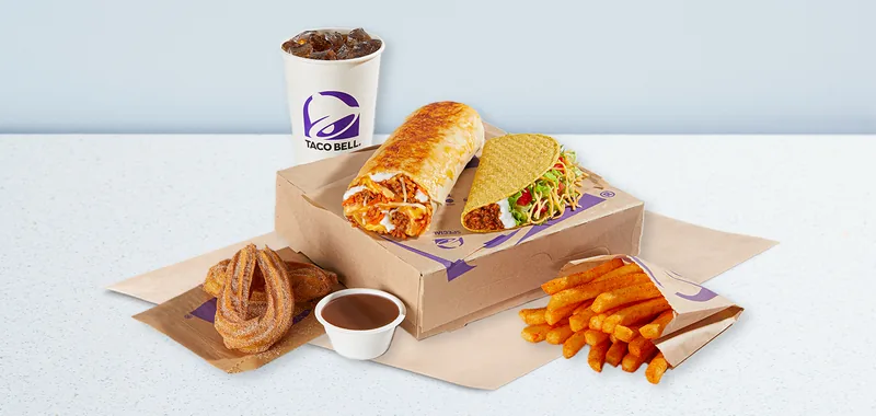 GRILLED CHEESE VOLCANO BURRITO BOX at Taco Bell