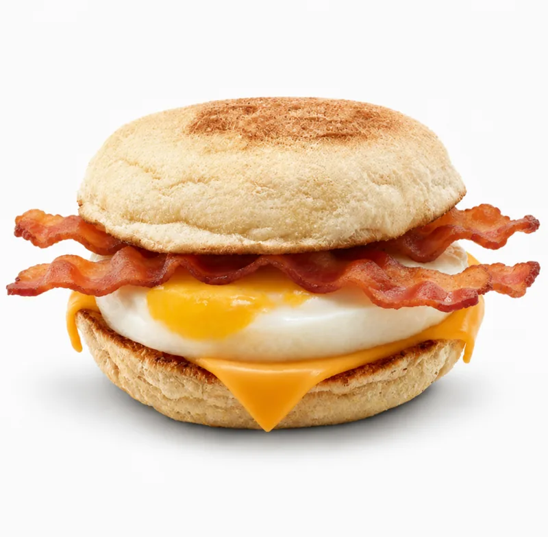 Bacon, Egg and Cheese Muffin (Streaky Bacon) at Tim Hortons