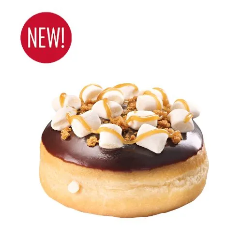 Caramel S'mores Deluxe Donut at Tim Hortons