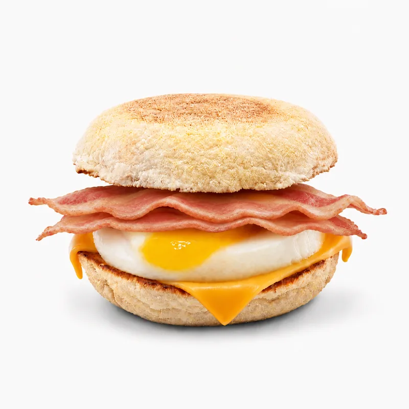 Double Bacon, Egg and Cheese Muffin (Streaky Bacon) at Tim Hortons
