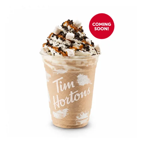 Maple Caramel S'mores Iced Capp at Tim Hortons
