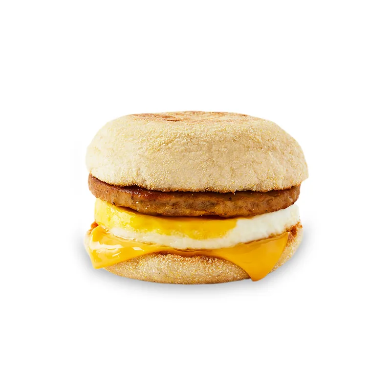 Sausage & Egg with Cheese Muffin at Tim Hortons