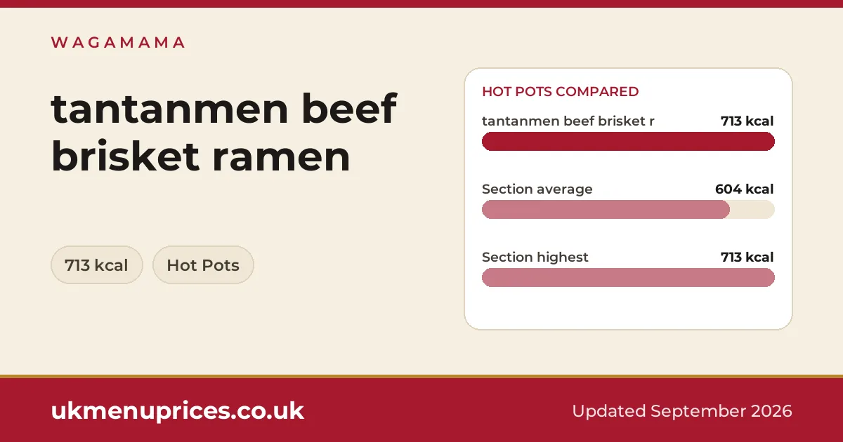Wagamama tantanmen beef brisket ramen