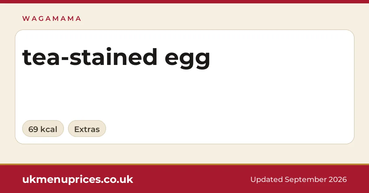 Wagamama tea-stained egg