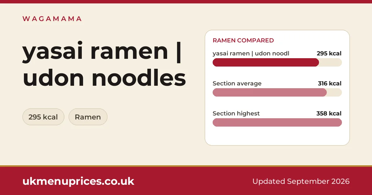 Wagamama yasai ramen | udon noodles