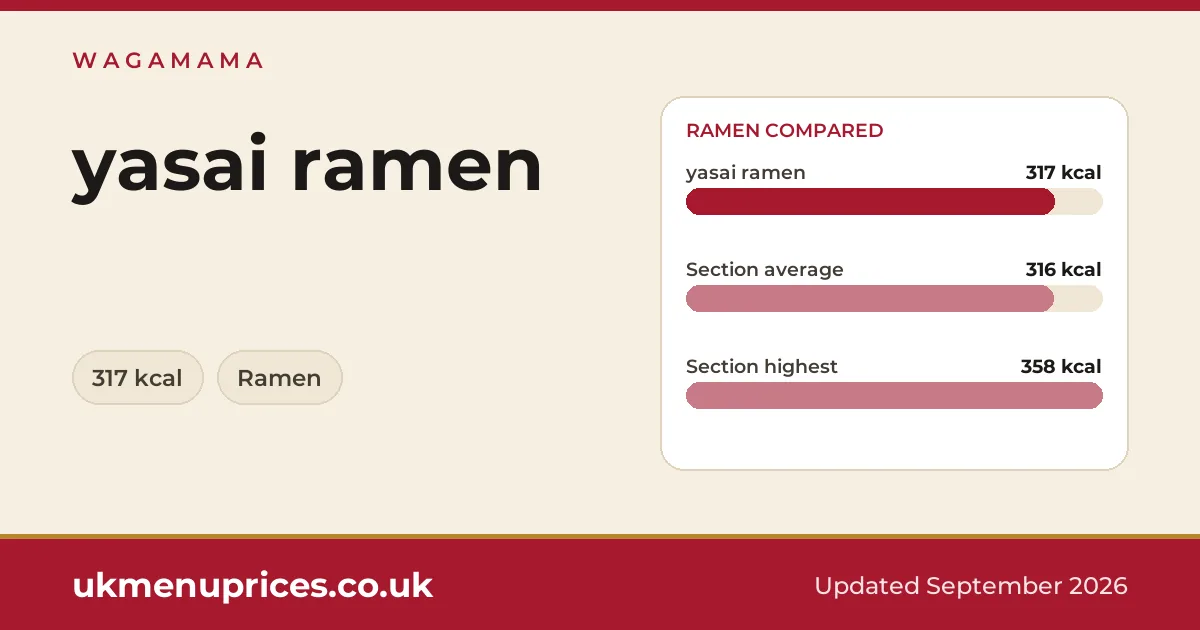 Wagamama yasai ramen