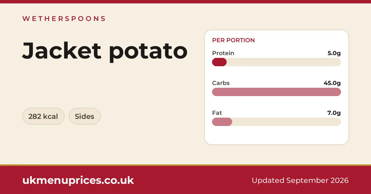 Wetherspoons Jacket potato