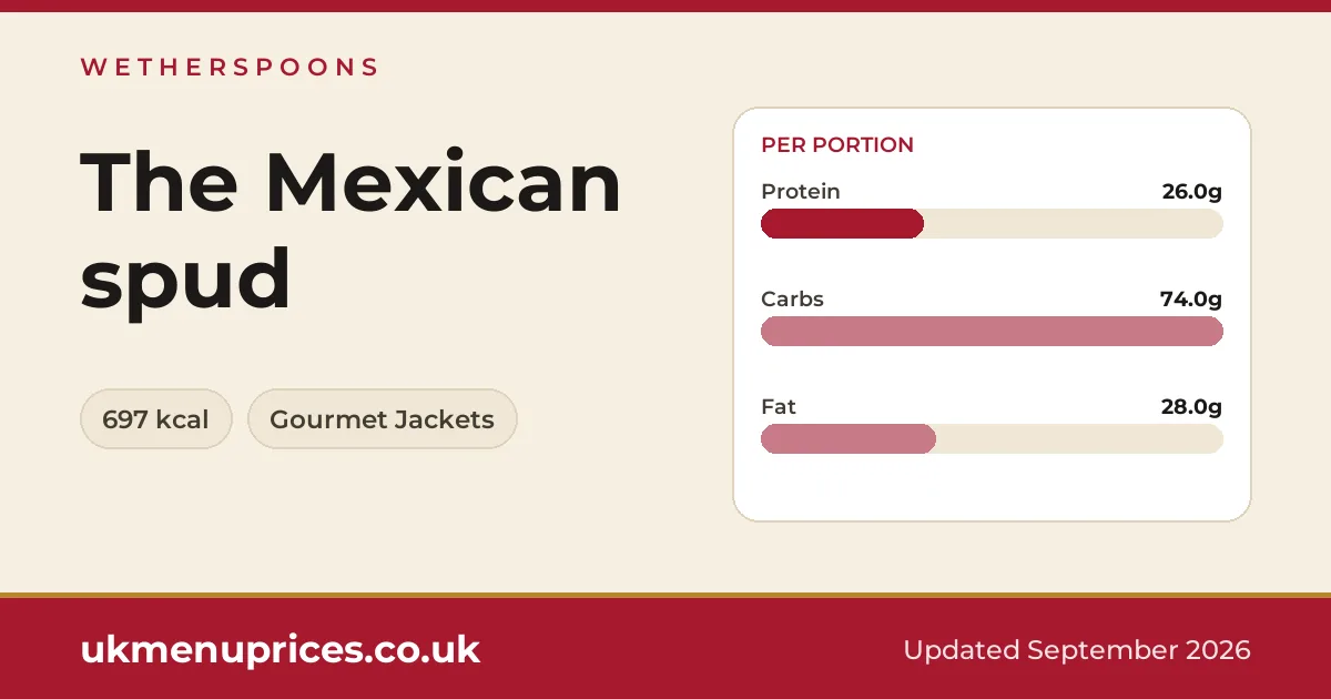 Wetherspoons The Mexican spud