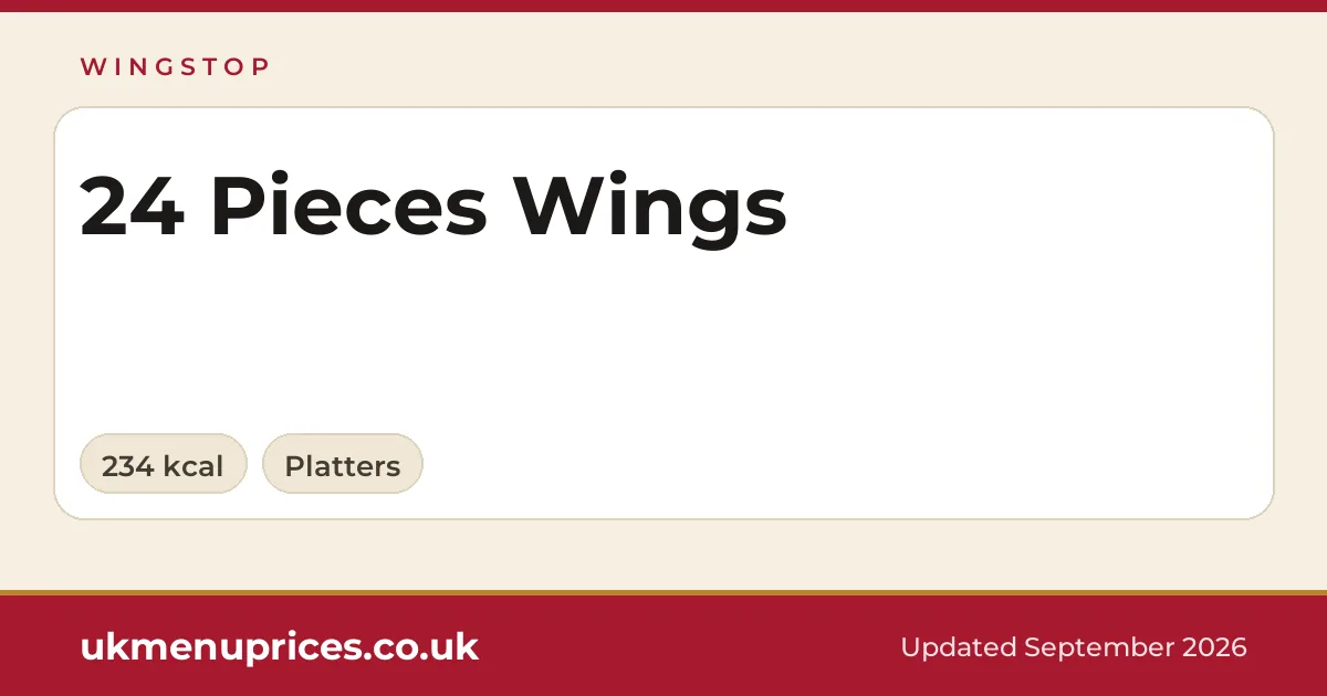 Wingstop 24 Pieces Wings