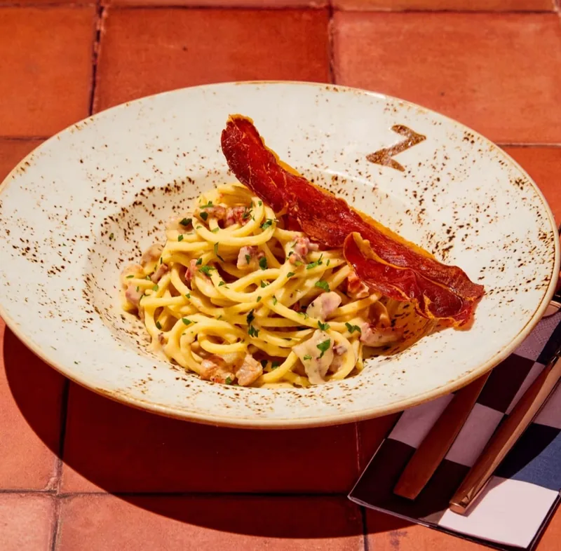 Chorizo Carbonara at Zizzi