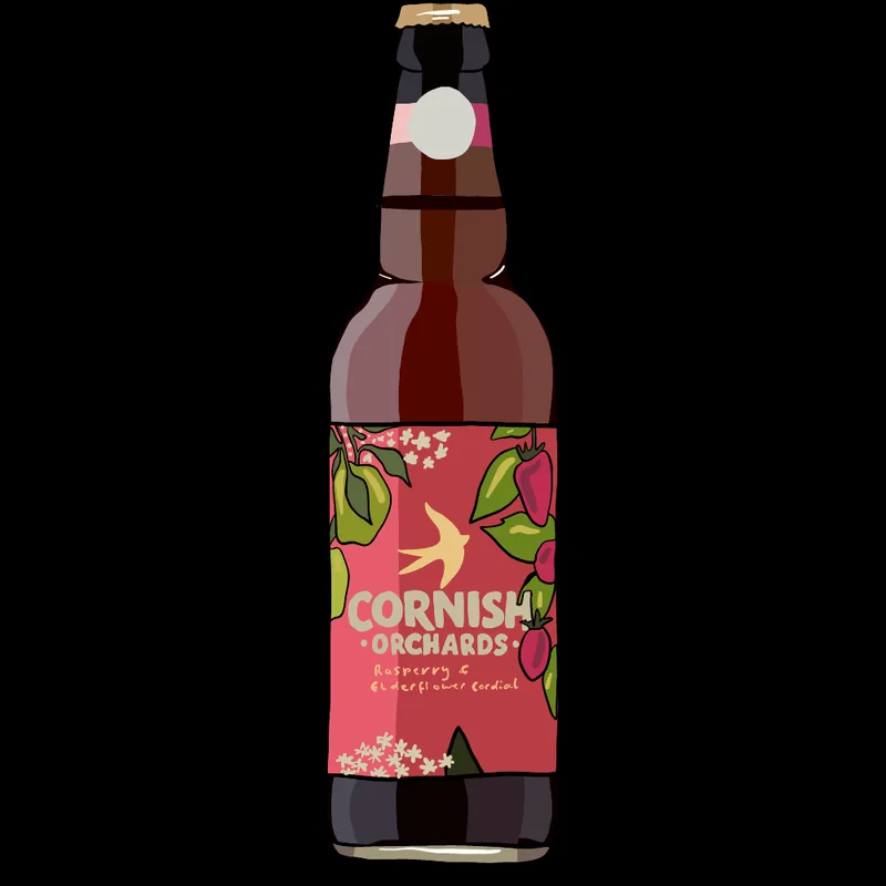 Cornish Orchards Raspberry & Elderflower Cider at Zizzi