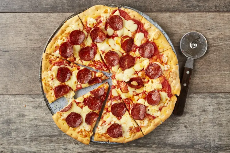 Non-Gluten Pepperoni Premio Pizza at Zizzi