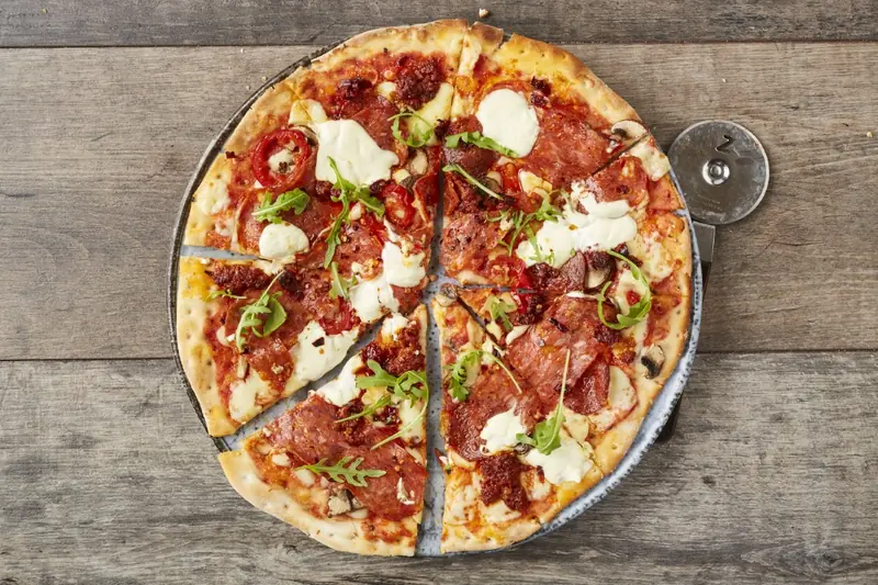 Non-Gluten Piccante Pizza at Zizzi