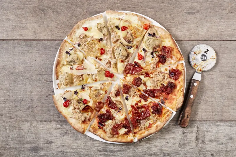 Non-Gluten Sticky Pig Pizza at Zizzi