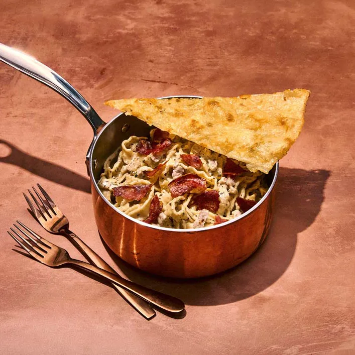 Truffle Carbonara Sharepan at Zizzi