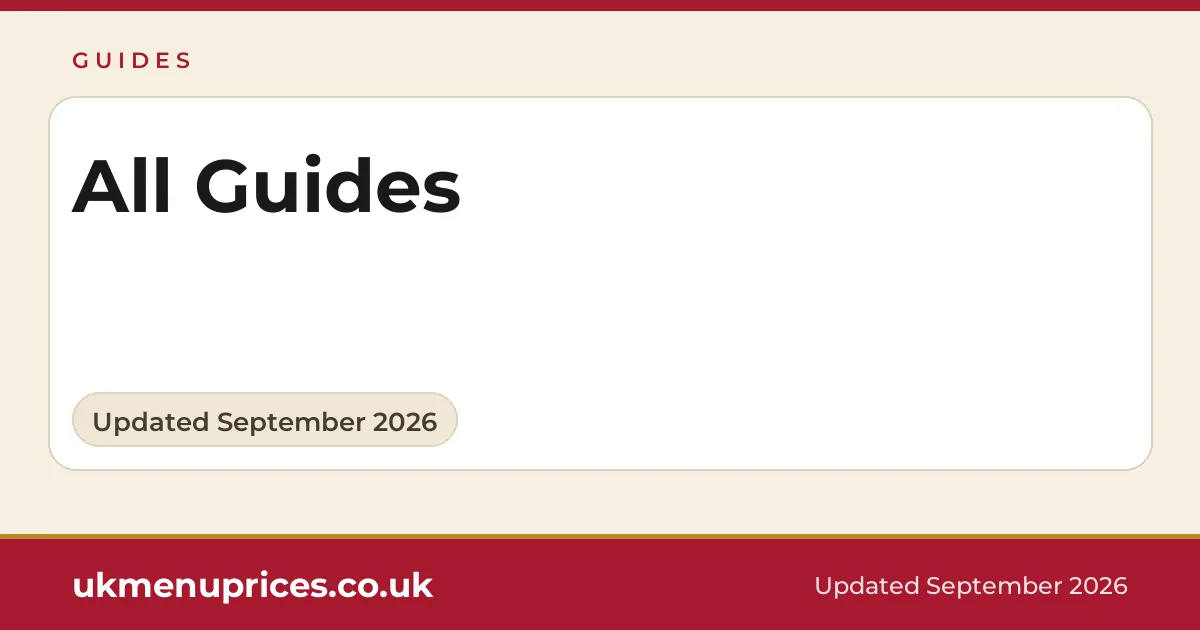 Uk restaurant guides
