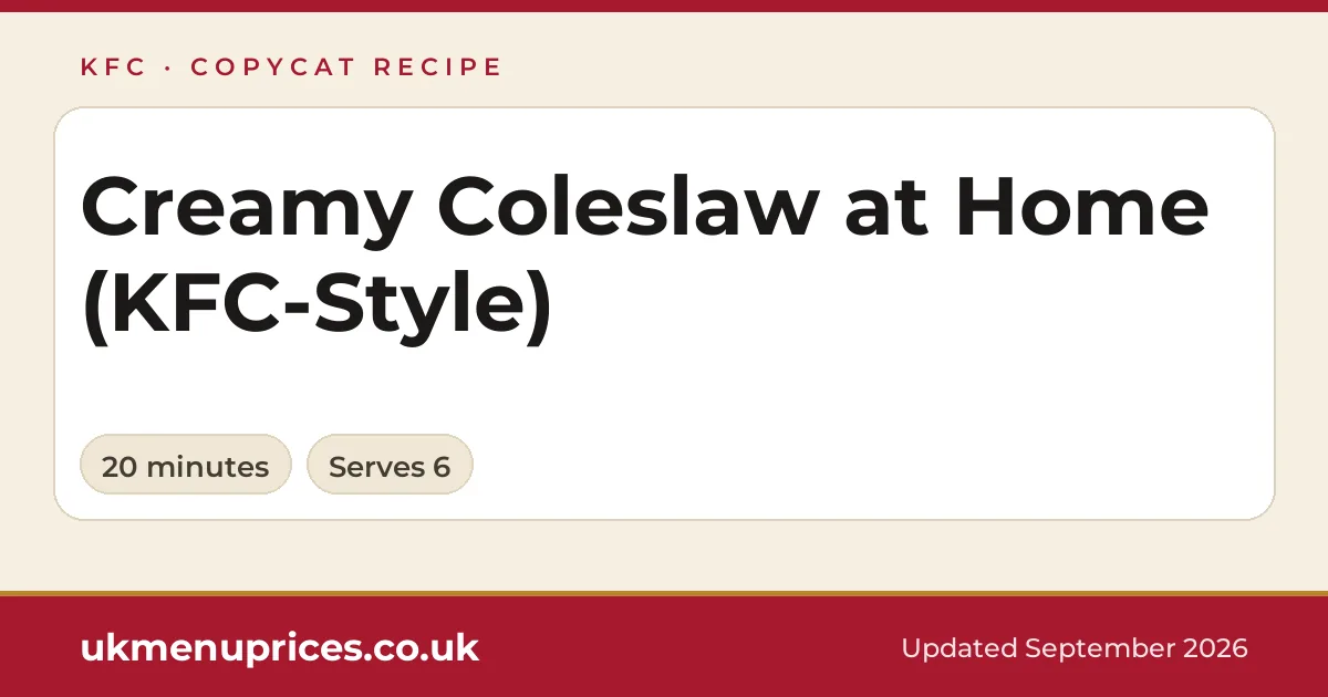 Creamy coleslaw at home recipe
