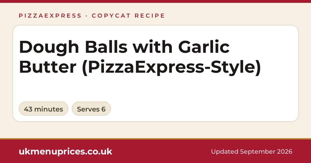 Dough balls with garlic butter recipe