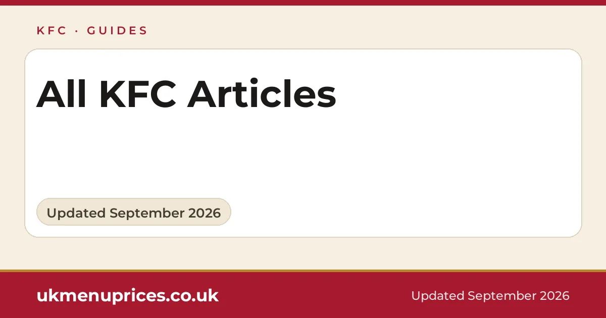 KFC articles