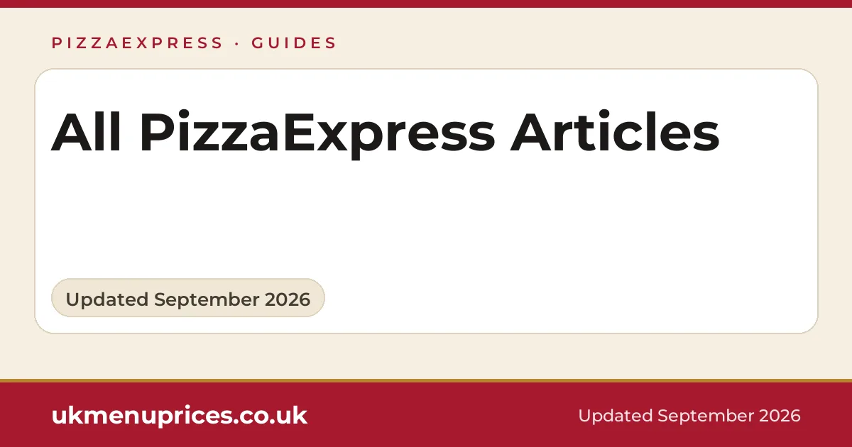 PizzaExpress articles