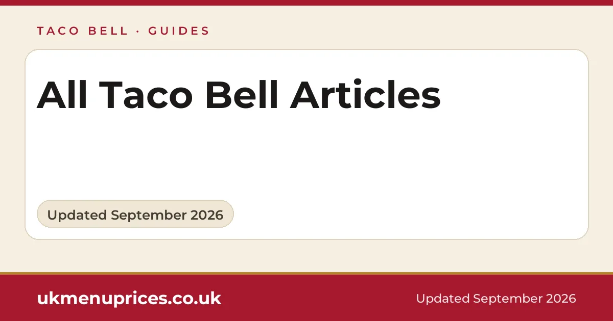 Taco Bell articles